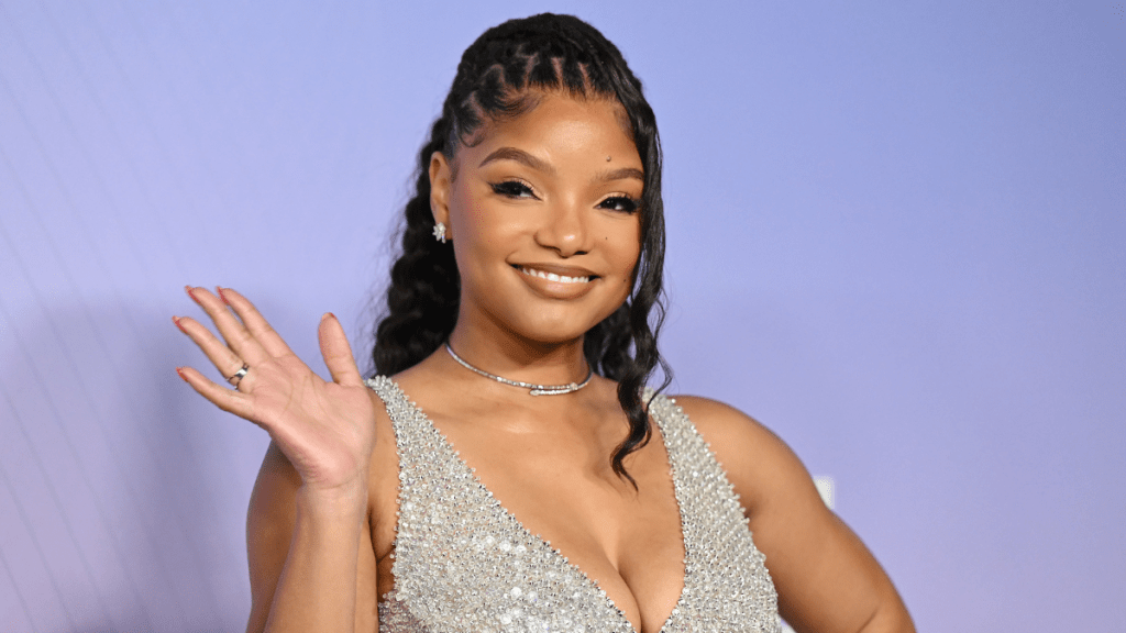 Halle Bailey Wearing Backless White Dress Has Fans Calling Her 'Angel'