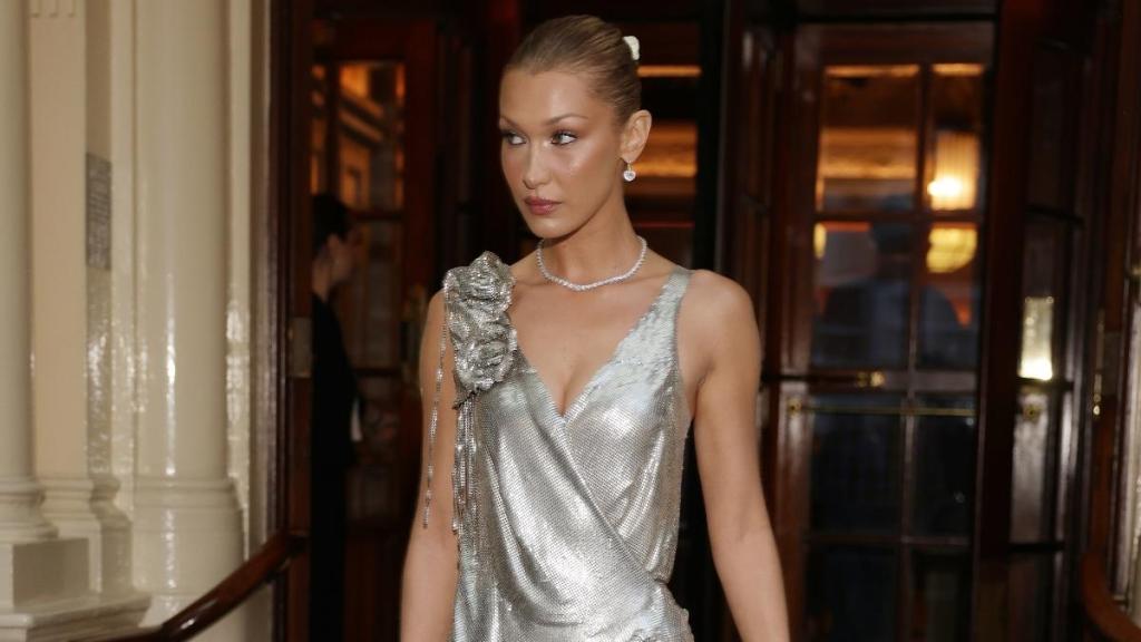 Bella Hadid Is the ‘People’s Princess’ in Slinky Ruffle Dress Look in London Photos