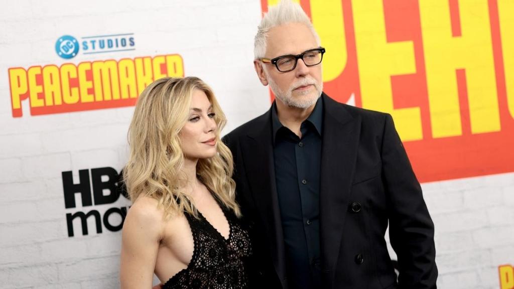 James Gunn and wife Jennifer Holland