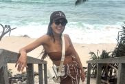 Jessica Alba in Brown Bikini Top Deserves Second Look