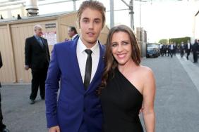 Justin Bieber and Pattie Mallette