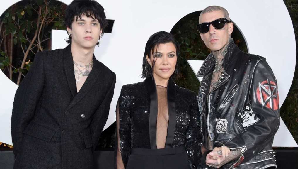 Kourtney Kardashian London Barker and Travis Barker