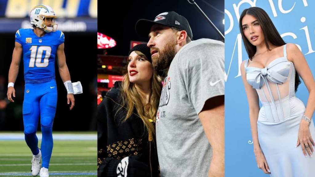 Madison Beer Justin Herbert Taylor Swift Travis Kelce