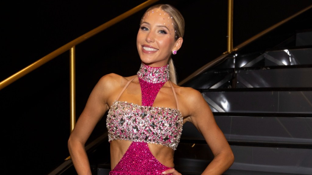 Alix Earle Gives Sneak Peek of Her Toned Abs in Pink Cut-Out Jumpsuit