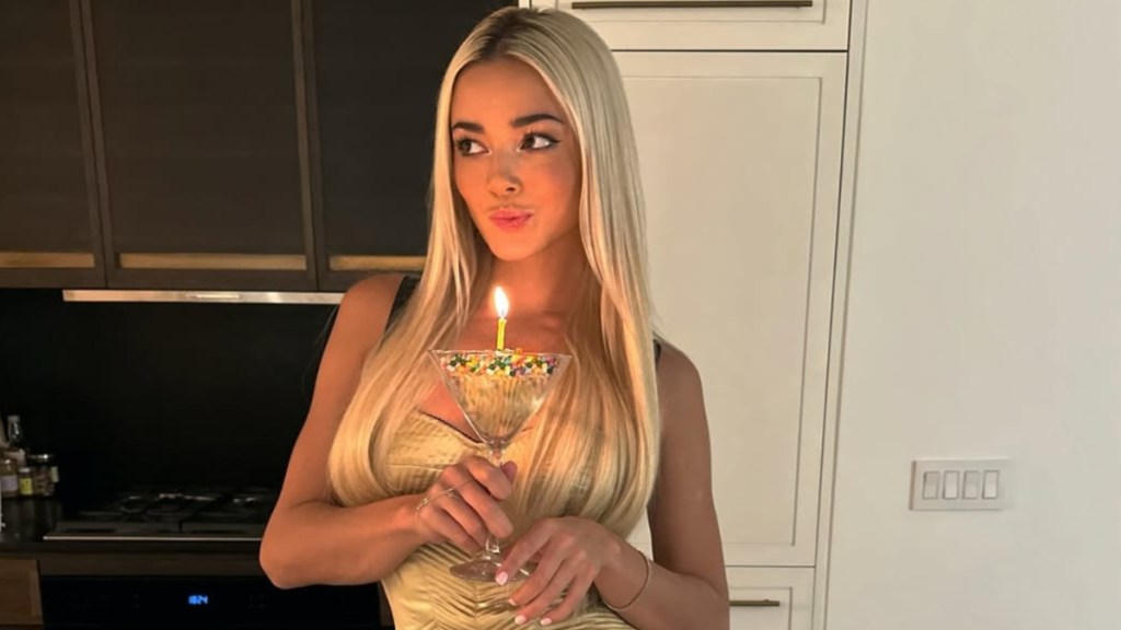 Livvy Dunne in Gold Mini Skirt Has the Internet in Awe