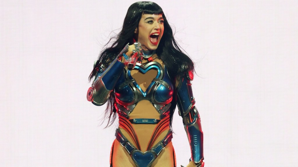 Katy Perry Gives 'Lil Sneaky Peeky' in Mini-Skirt Look