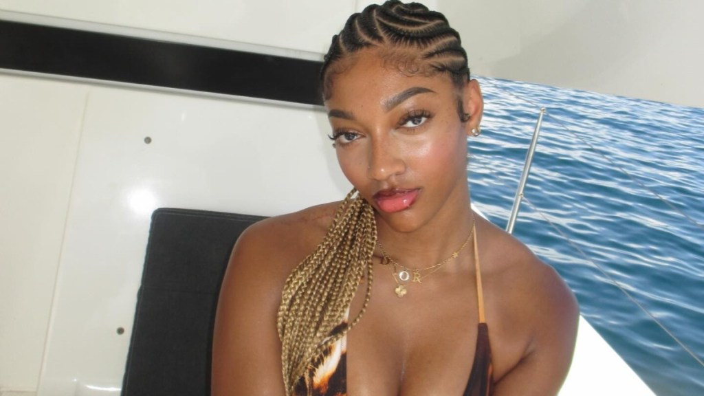 Angel Reese Posing in Bikini Has Fans in Chokehold