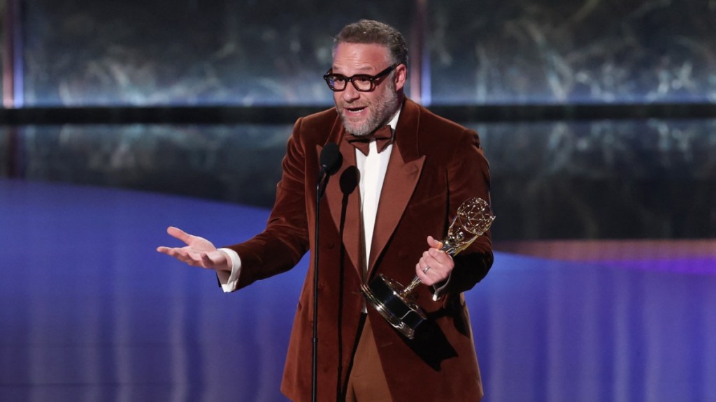 Emmys React to Seth Rogen's Claims About Being 'Banned' From Presenting