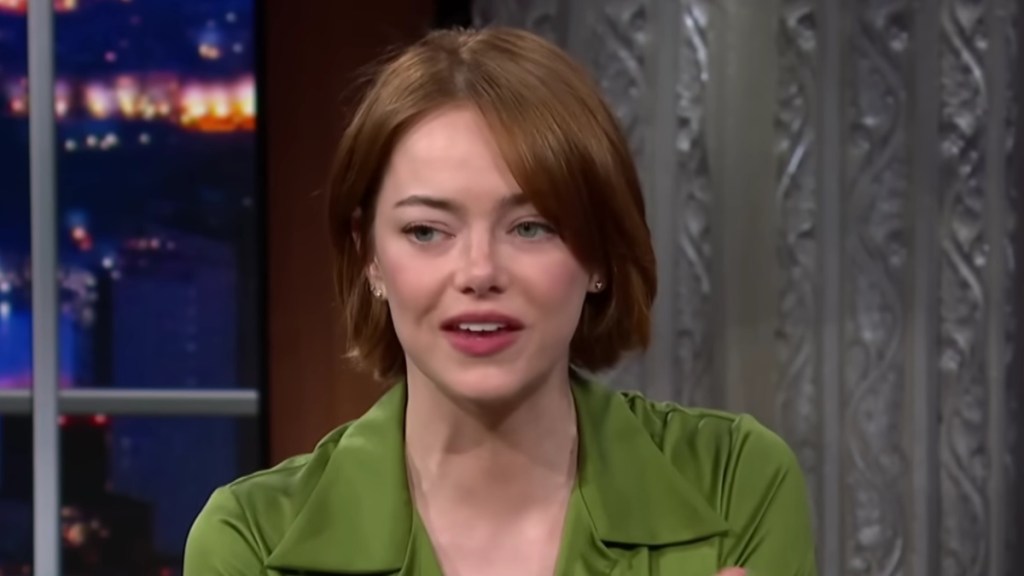 Bugonia’s Emma Stone Names 1 Former Costar That Could Be an Alien