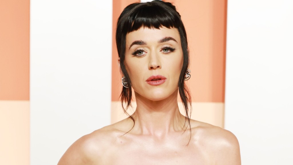 Katy Perry Looks 'Snatched' in Red Backless Dress