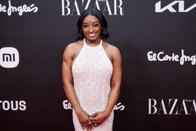 Simone Biles Drops Jaw in Backless White Dress