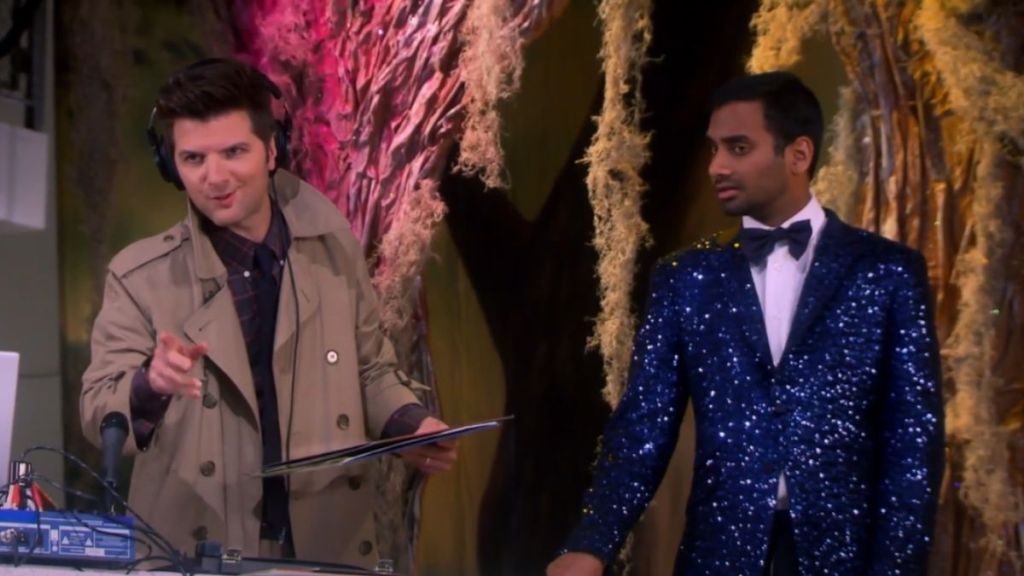 Parks and Recreation's Aziz Ansari on Why He Struggled To Film Scenes With Adam Scott