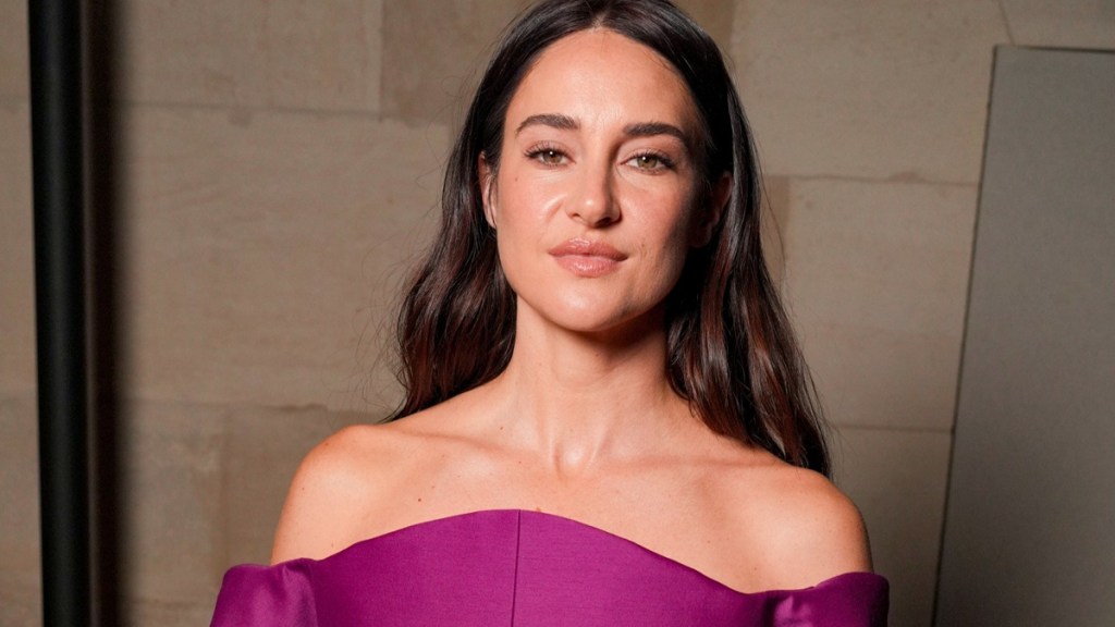 Shailene Woodley Wearing Off-Shoulder Pink Mini-Dress Has Fans Saying 'Goddess'
