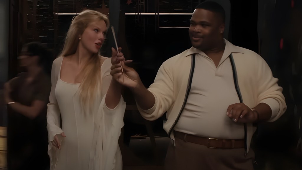 Travis Kelce Cheers for Fiancée Taylor Swift's Backup Dancer in Her New MV