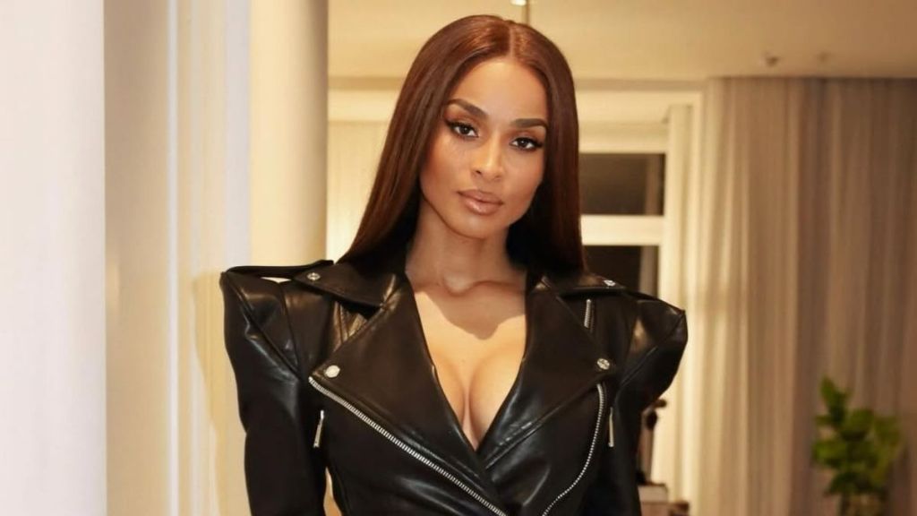 Ciara Slays in Thigh-High Slit Dress
