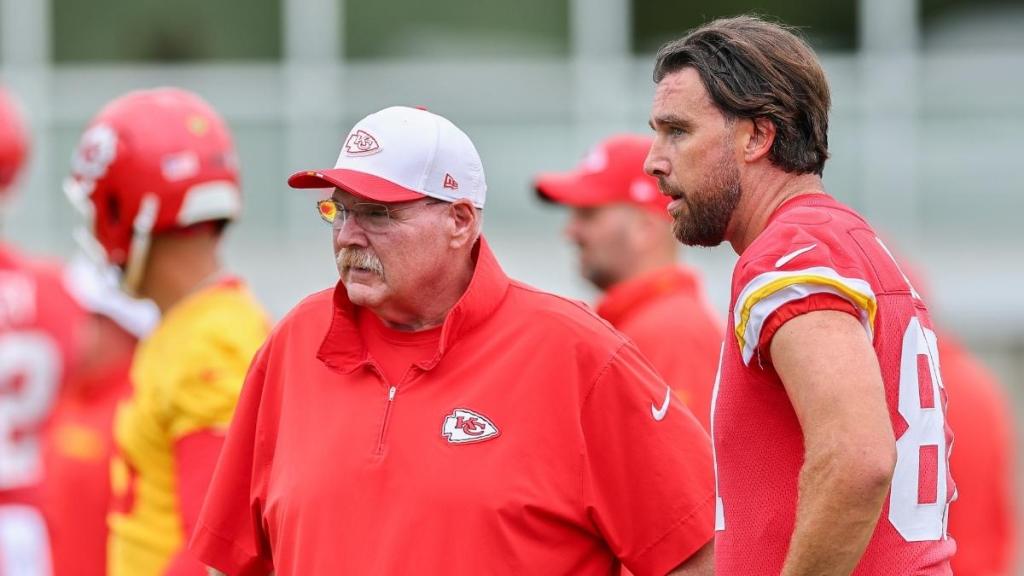 Andy Reid Can ‘Hit’ Travis Kelce if He Misbehaves, Jason Kelce Jokes