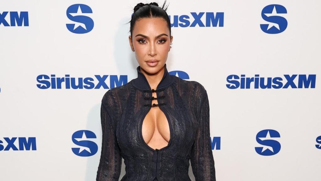Kim Kardashian's Sheer Knit Outfit Will Make You Look Twice