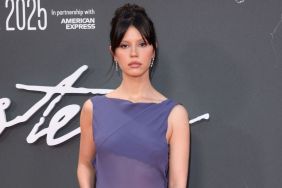 Mia Goth Wearing Purple Sheer Dress Will Make You Look Twice