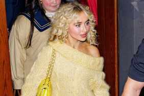 Sabrina Carpenter Revives Summer Vibes in Yellow Knitted Mini Dress Look