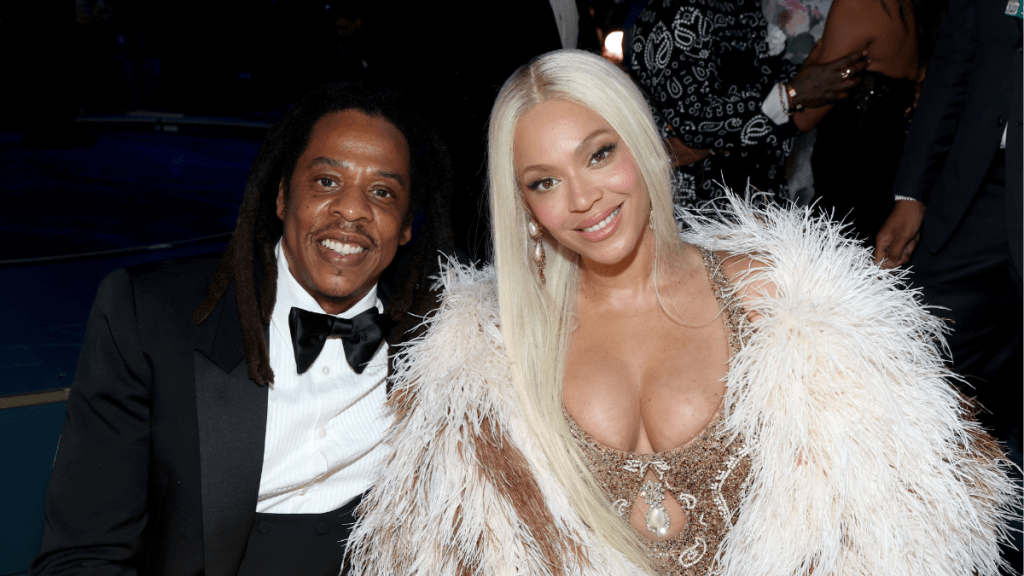 Beyonce with Jay Z