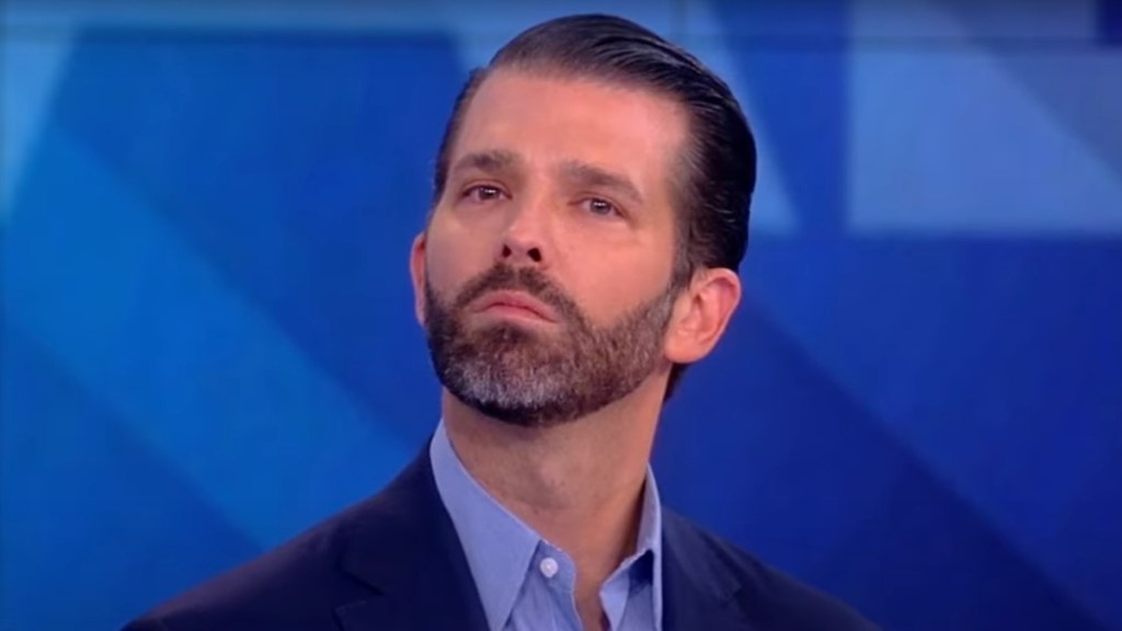 Donald Trump Jr Whoopi Goldberg Cussed Cursed The View Audience Meghan McCain Joy Behar