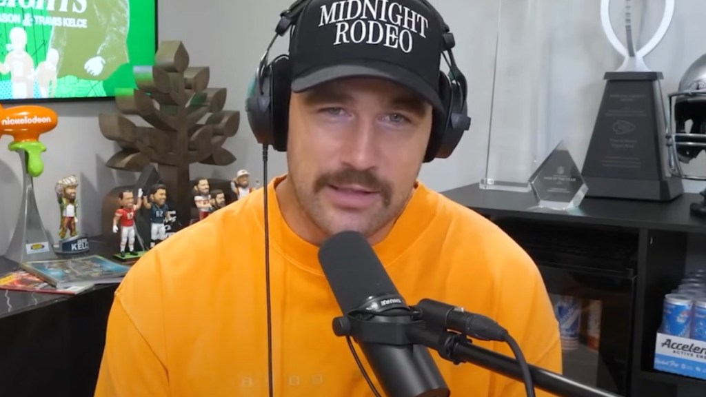 golden globes Travis Kelce New Heights podcast
