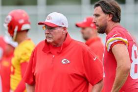 Andy Reid's Reaction to Travis Kelce's Terrifying Fall Draws Fans' Reaction