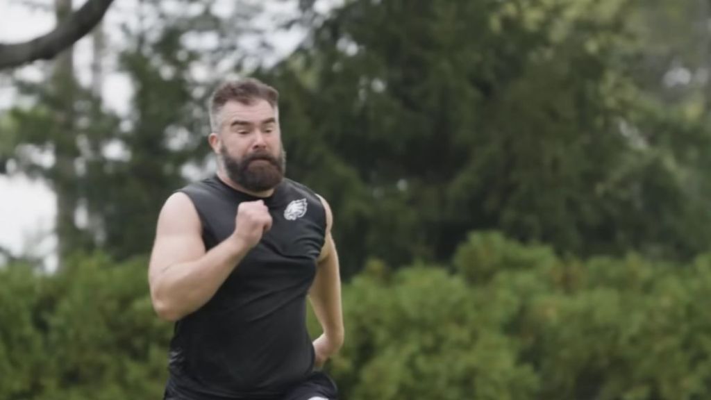 Jason Kelce Sweats Through 'Humbling' NFL Workout Routine