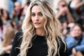 paris jackson thigh high slit dress