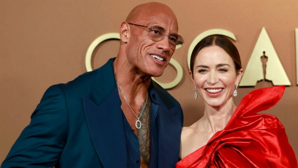 Emily Blunt Reflects on 'Crash Mat' Dwayne Johnson Friendship