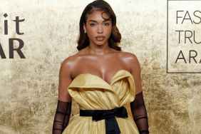 Lori Harvey's Thigh-High Slit Dress Adds Bold Twist to Her Poses