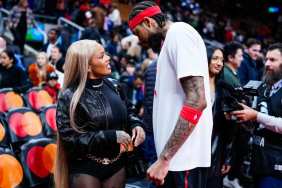 GloRilla turned the basketball court into her personal runway this week, stepping out courtside in a bold, all-black ensemble.