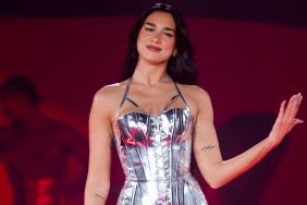 Photos: Dua Lipa in Silver Bodysuit Is a 'Real Showgirl' Vibe