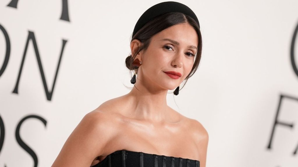 Nina Dobrev Wearing Striped Bikini Is Impossible to Ignore