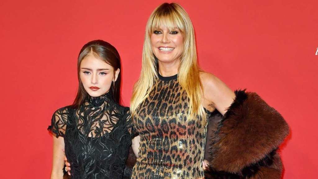 Heidi Klum & Daughter Leni Get Playful in Minidress, Bodysuit Video