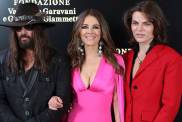 Billy Ray Cyrus, Elizabeth Hurley and Damian Hurley (1)