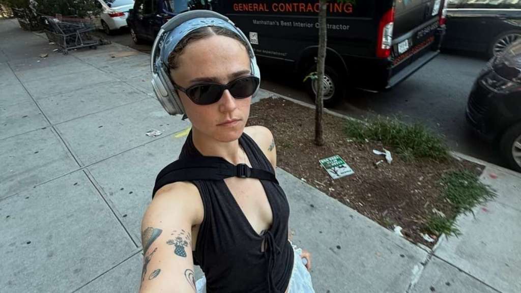 Kamala Harris' Stepdaughter Ella Emhoff's dress Is Secured Only by Strings