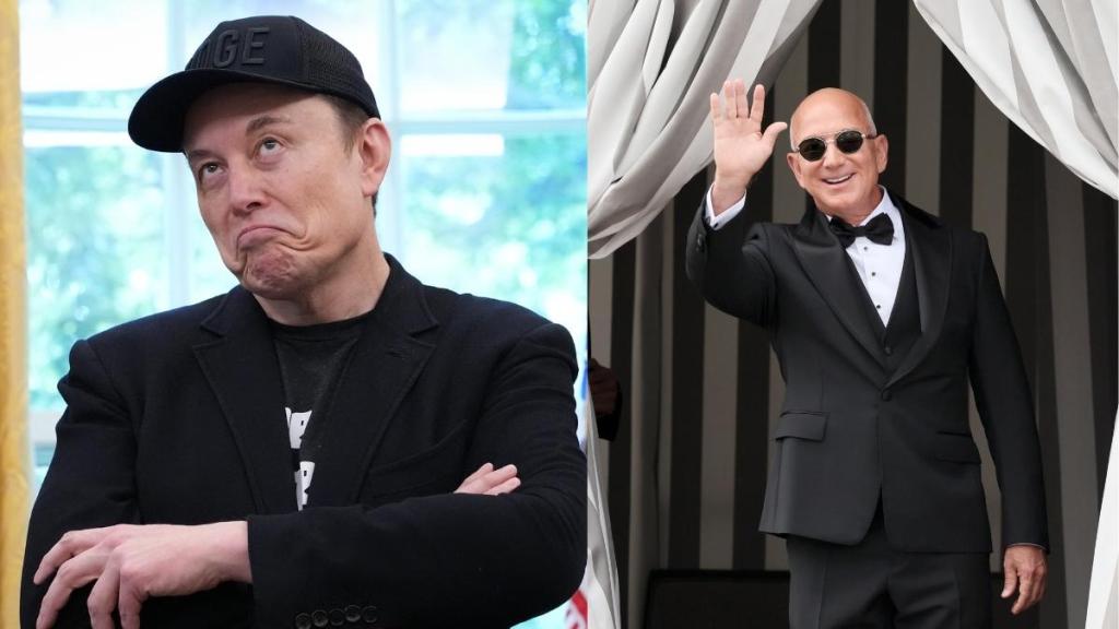 Elon Musk Jeff Bezos