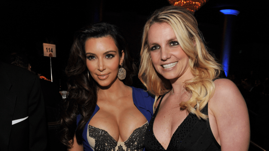Britney Spears Snuggles With Kim Kardashian in 'Vibrating' Bed