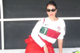 Cristiano Ronaldo's Fiancee in Red Leather Skirt Will Steal Your Heart