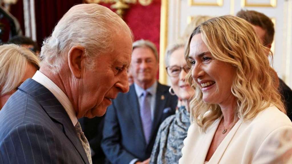 Kate Winslet Almost Suffered Wardrobe Mishap During King Charles Meeting