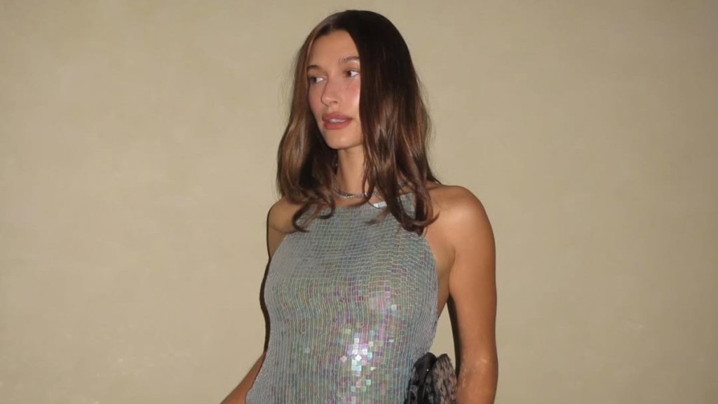 Hailey Bieber Gives 'Main Character' Energy in Sparkling Birthday Outfit