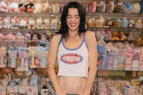 Katy Perry Shows Off Toned Midriff in Tank Top