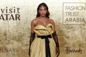 Lori Harvey in Thigh-High Slit Dress Has Fans Saying 'Damn Girl'