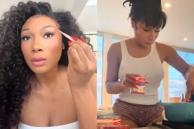 Megan Thee Stallion Prepares Thanksgiving Spread in Micro Shorts