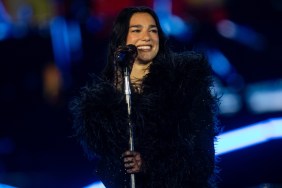 Dua Lipa's Red Lace Top Is Unmissable