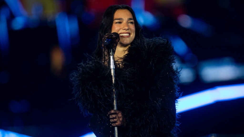 Dua Lipa's Red Lace Top Is Unmissable