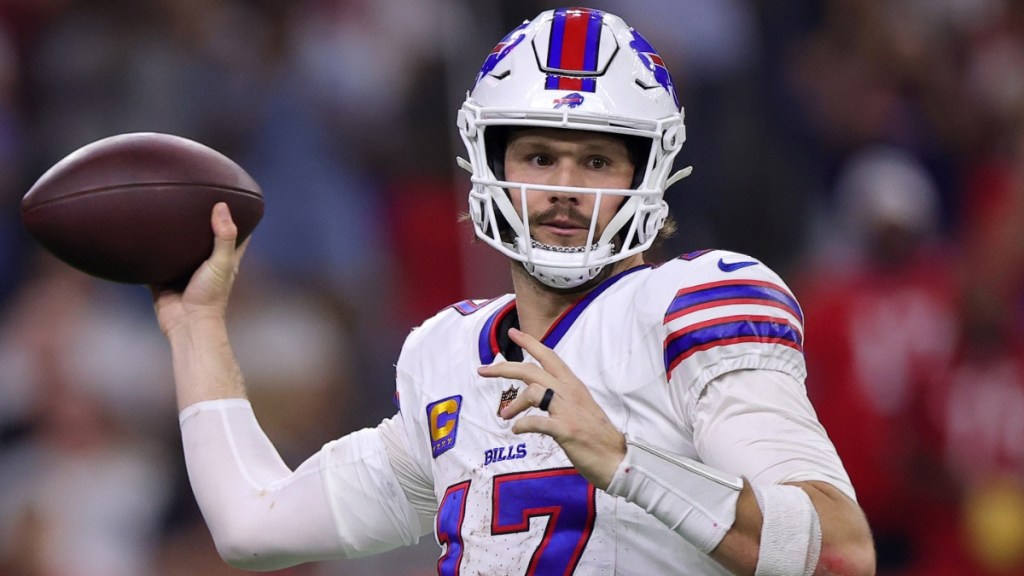 Bills QB Josh Allen Falls Face First vs. Texans