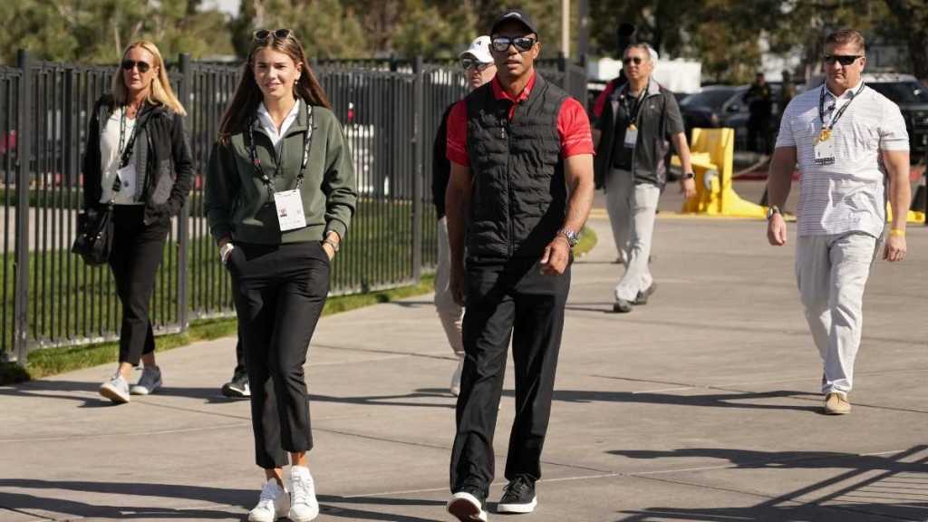 Tiger Woods Coaches Girlfriend Venessa Trump's Daughter Kai Trump