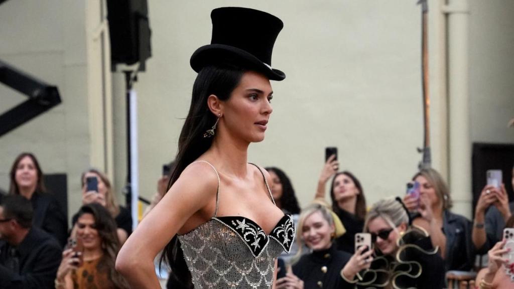 Kendall Jenner Turns Heads in Her Cheeky Pants for Halloween